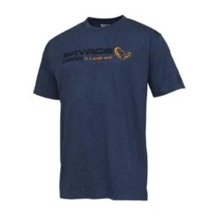 TEE SHIRT MANCHES COURTES HOMME SAVAGE GEAR SIGNATURE LOGO - BLEU