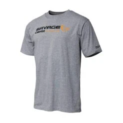 TEE SHIRT MANCHES COURTES HOMME SAVAGE GEAR SIGNATURE LOGO - GRIS